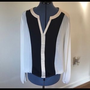Charming Charlie color block blouse